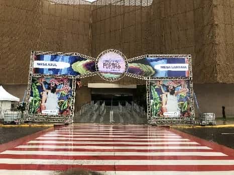 Portal de entrada montado para evento